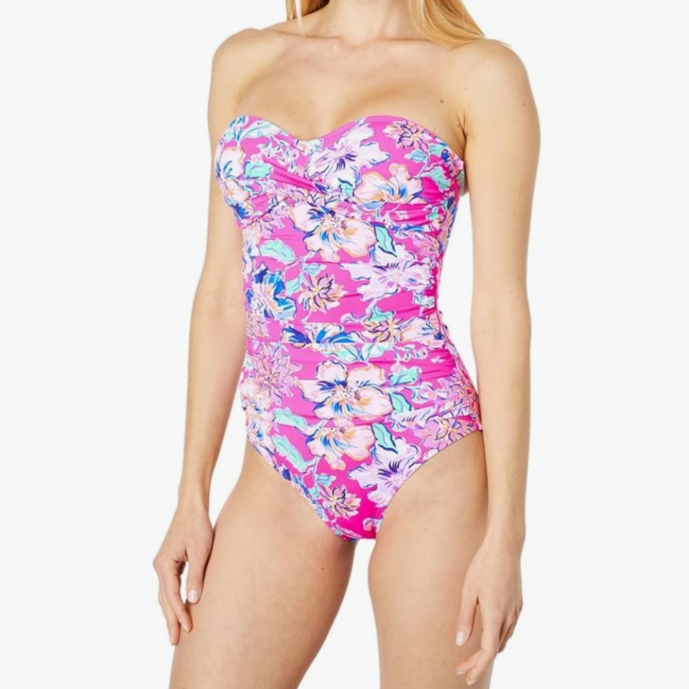 NWT Lilly Pulitzer Flamenco One Piece Swimsuit Size 8